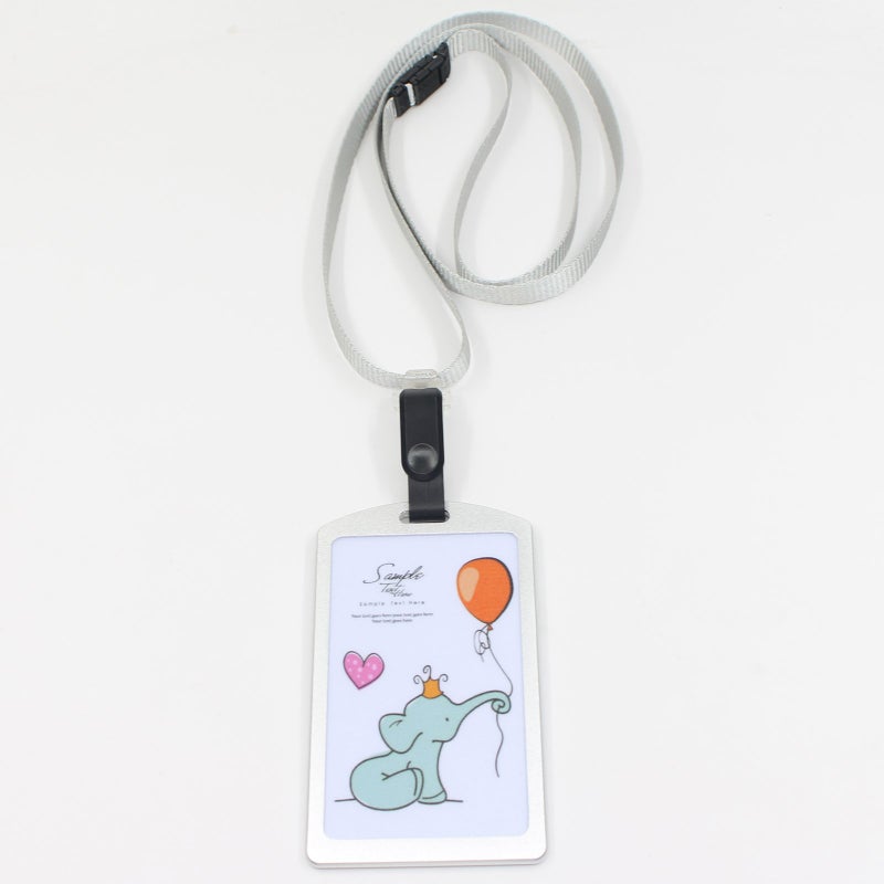 IVYRISE Aluminum Badge Holder with Detachable Neck Lanyard/Strap for ID Card, Working Card, Name Tag (Silver) - Image 4